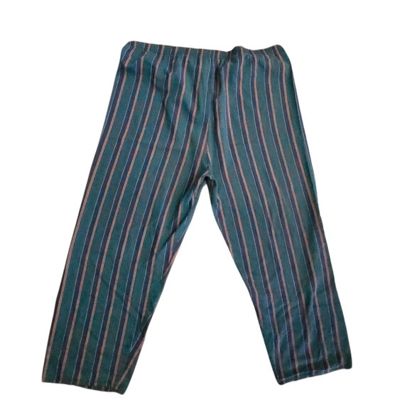 Vintage Legacy Stripped Size L Cotton Polyester 2 Piece Pajamas 90s Lightweight - Picture 3 of 8